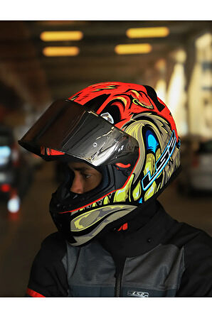 RAPID 2 SPOX KIRMIZI-GRİ KASK