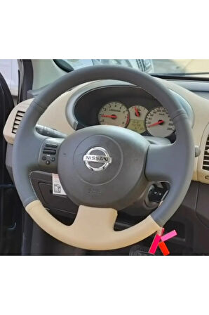 Nissan Micra Orjinal Kaplama Deri Direksiyon Kilifi