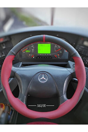 Kirmizi Yüzüklü Özel Kombin Simit Deri Direksiyon Kilifi (marka Model Belirtiniz)