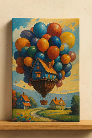 Moranka Sayılarla Boyama Tuval Seti Fırça Boya Dahil (Çıtalı) 40X50 cm - Masal Evi