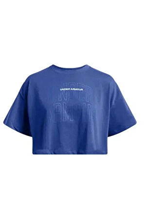 W Varsity Mix Hw Kadın Mavi Antrenman T-Shirt 1389156-432