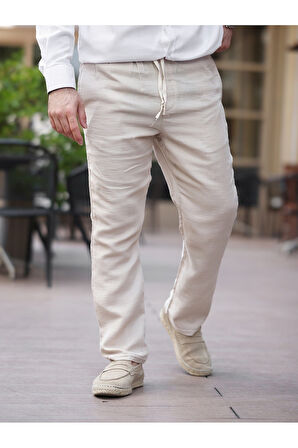 Müslin Kumaş Hafif Rahat Jogger