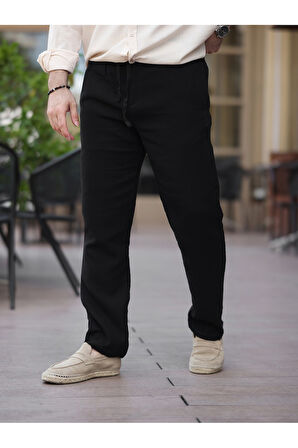 Müslin Kumaş Hafif Rahat Jogger