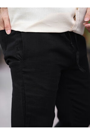 Müslin Kumaş Hafif Rahat Jogger