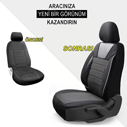 Üniversal Tüm Araçlara Uyumlu Özel Tasarım Oto Koltuk Kılıfı Seti Sport