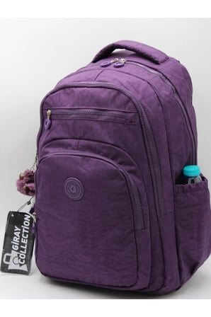 Suya Dayanıklı Günlük Okul Sırt Çantası Unisex Okul Çantası 1800 Mor