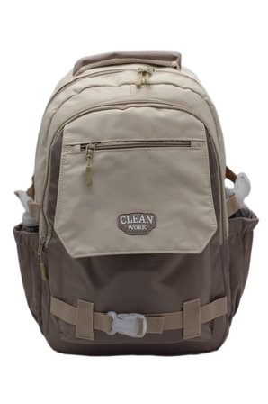 çok bölmeli okul çantası unisex okul sırt çantası 26011 bej-vizon