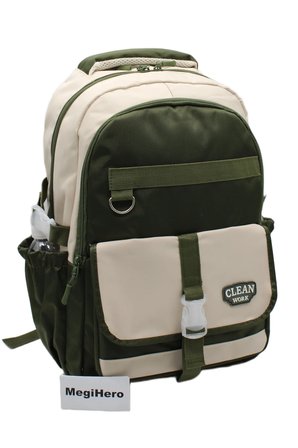 çok bölmeli okul çantası unisex okul sırt çantası 26012 mtc26012 bej-haki