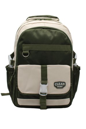 çok bölmeli okul çantası unisex okul sırt çantası 26012 mtc26012 bej-haki