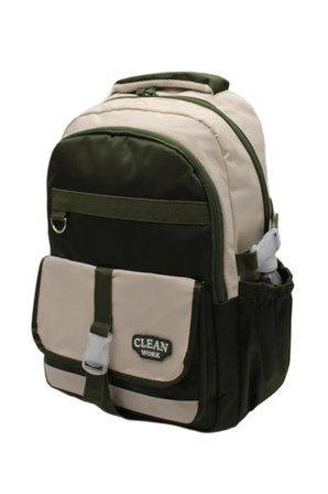 çok bölmeli okul çantası unisex okul sırt çantası 26012 mtc26012 bej-haki