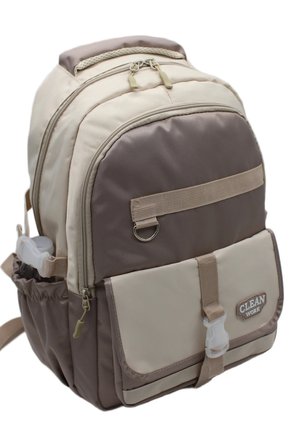 çok bölmeli okul çantası unisex okul sırt çantası 26012 mtc26012 bej-vizon
