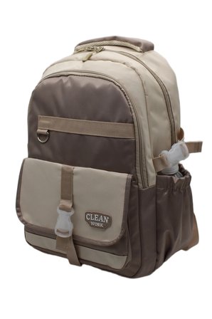 çok bölmeli okul çantası unisex okul sırt çantası 26012 mtc26012 bej-vizon