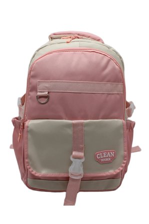 çok bölmeli okul çantası unisex okul sırt çantası 26012 mtc26012 bej-pudra