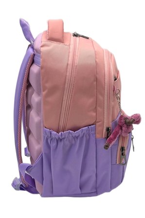 ilk okul çantası 3'lü seti unisex çocuk ilkokul çantası mtc 8010 pudra-lila