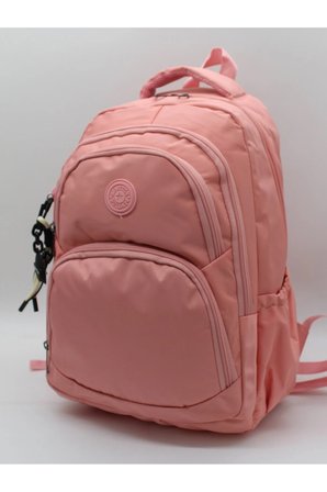 34600 Pudra Su Geçirmez Kumaş Okul Çantası Kumaş Unisex Okul Sırt Çantası