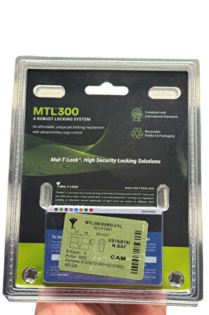 Multlock Mtl 300 Ikiz Tuzaklı Barel Seti 69 Mm 92101881