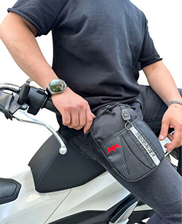Motosiklet Bacak&bel Çantası Premium Suya Dayanıklı Unisex Geniş Ayarlanabilir Kemerli Motorcu Çanta