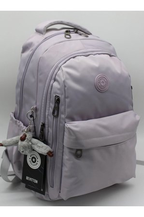 Okul Sırt Çantası Unisex Suya Dayanıklı Kumaş Okul Çantası Mtr2500 Açık Lavanta