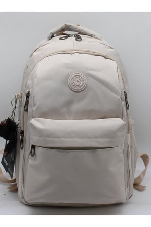 Okul Sırt Çantası Unisex Suya Dayanıklı Kumaş Okul Çantası Mtr2500 Bej