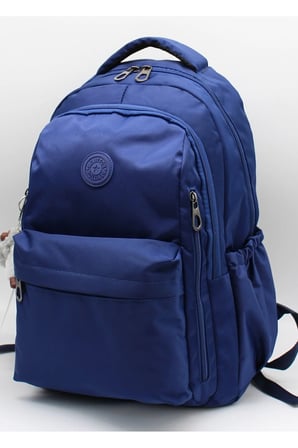 Okul Sırt Çantası Unisex Suya Dayanıklı Kumaş Okul Çantası Mtr2500 Lacivert
