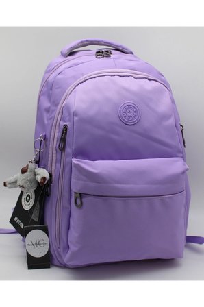 Okul Sırt Çantası Unisex Suya Dayanıklı Kumaş Okul Çantası Mtr2500 Lila