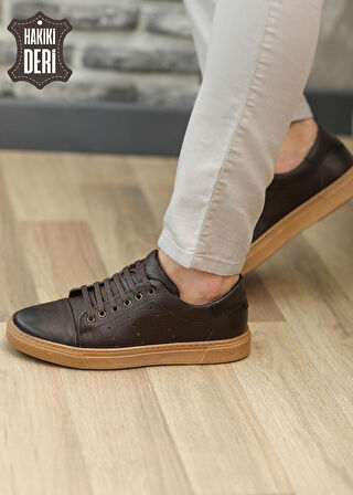 Hakiki Deri Sneaker Rahat Günlük Erkek Ayakkabı Franc01