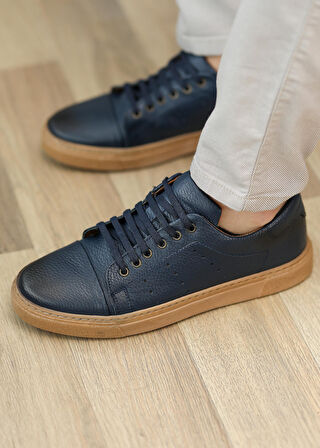 Hakiki Deri Sneaker Rahat Günlük Erkek Ayakkabı Franc01