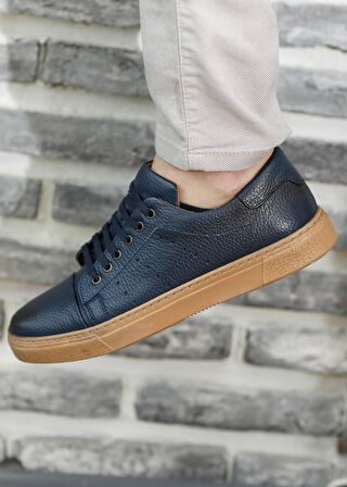 Hakiki Deri Sneaker Rahat Günlük Erkek Ayakkabı Franc01