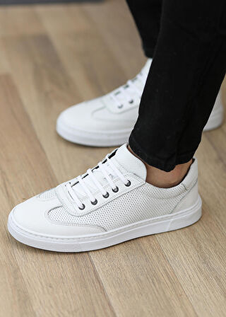 Hakiki Deri Sneaker Günlük Rahat Erkek Ayakkabı Lauker01