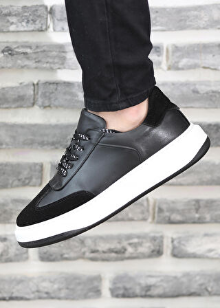 Hakiki Deri Günlük Rahat Erkek Sneaker Ayakkabı Vitre5865