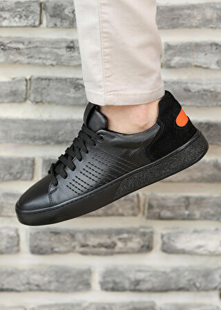Hakiki Deri Rahat Giymli Günlük Sneaker Erkek Ayakkabı Daks6558