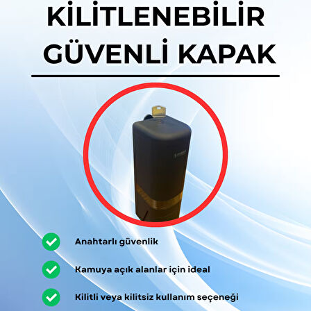 Mulpex 480 ml Siyah Duvara Monte Sıvı Sabun Dispenseri | Premium Kalite ABS Gövde, Anahtarlı, Şık ve Güvenli