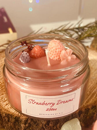 Mutenaura Çilek Rüyası Kokulu Mum