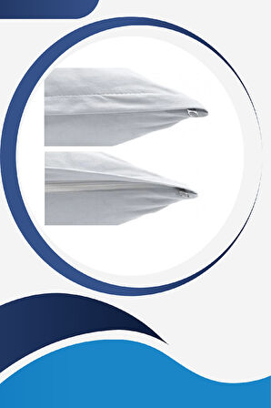 Mycey 2 Adet Bebe Yastık Kılıfı Alezi 35x45 Cm Pamuk Sıvı Geçirmez Fermuarlı