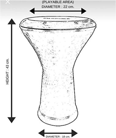 Vatan Darbuka 5 No Yeşil Çatlak Boyalı Profesyonel Mısır Darbuka Döküm Çömlek Doumbek Kılıf Hediyeli