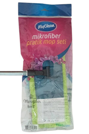 Myclean Mi̇krofi̇ber Prati̇k Mop Set Metal Saplı