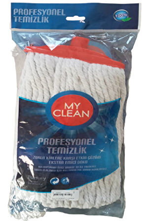 Myclean Mega Geniş Mop Pamuklu Püskül Islak Paspas 330 gr