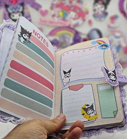 Sanrio Kawaii Kromi Lüx Yumuşak Kapaklı Defter Ajanda Günlük Notebook Hediyelik