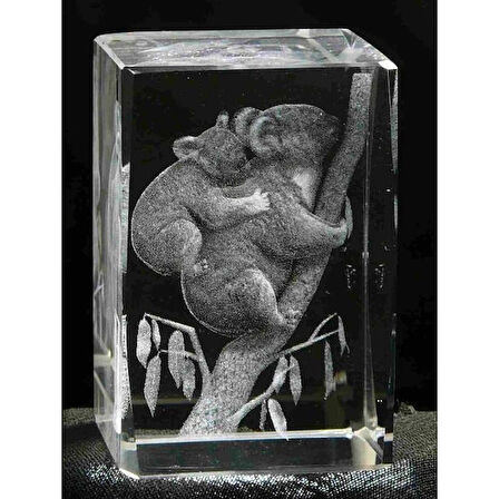 3D Kristal Koala Modeli