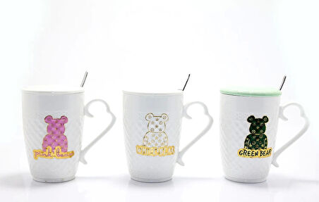 Ayıcık Tasarımlı Porselen Kupa Bardak