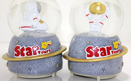 Kar Küresi Işıklı Müzikli 13 Cm