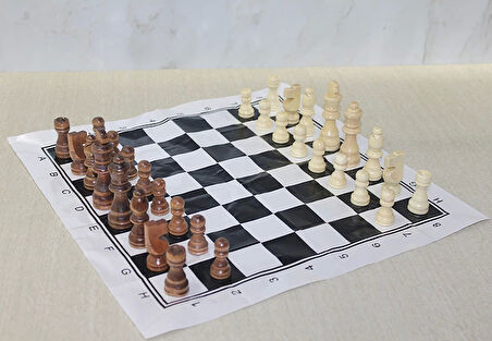 Ahşap Satranç Taşı 9 Cm