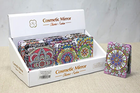 Taşlı El Aynası Dikdörtgen İnce Model 1