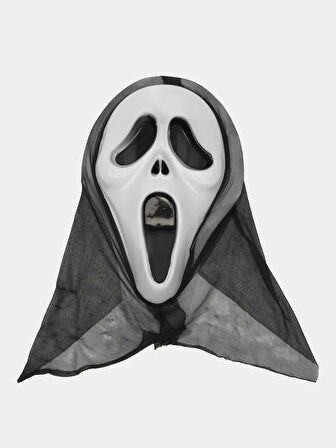 Kapşonlu Çığlık Maskesi Scream Maskesi 33x21 cm