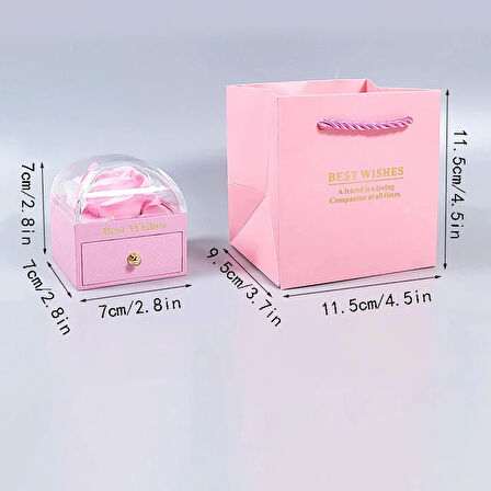 Sonsuzluk Gül Tasarımlı Takı Kutusu