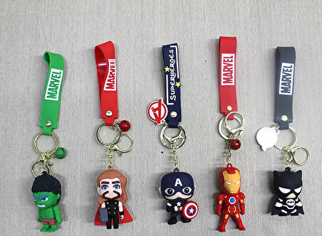 Marvel Karışık Karakter Silikon Anahtarlık