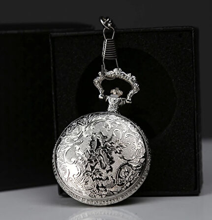 Özel Kutulu Gümüş Köstekli Saat