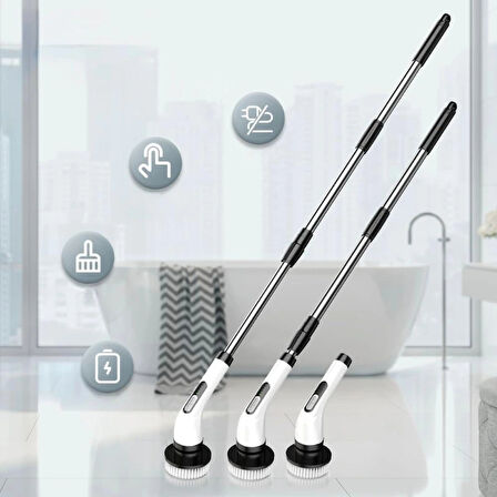 7 in 1 Kablosuz Elektrikli Temizlik Fırçası Seti