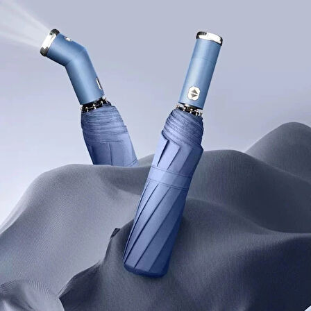 Mavi El Fenerli Şemsiye