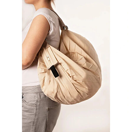 Krem Rengi Katlanabilir Seyahat Çantası